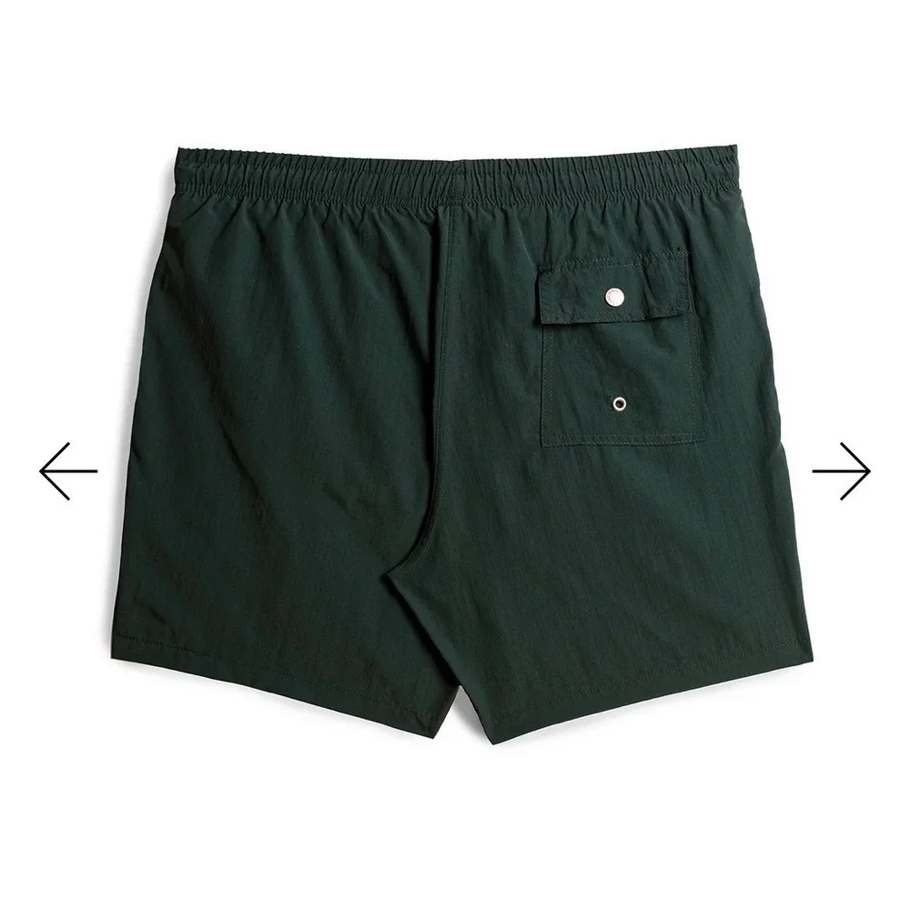Bather Men's Emerald Green Swim‎ Trunks Shorts Recycled Materials XL